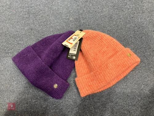 2 WOOLLY BEANIES