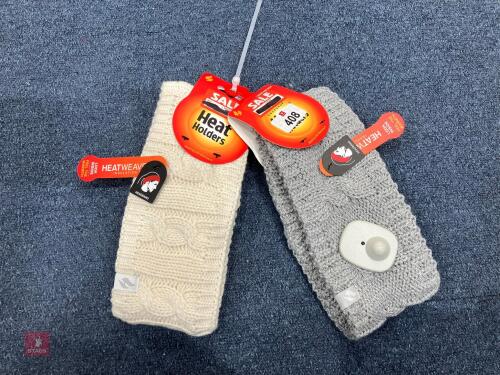 2 HEAT HOLDER HEADBANDS