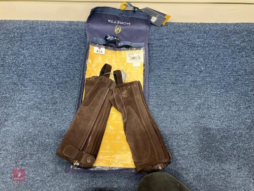 MORETTA CHILDS SUEDE HALF CHAPS
