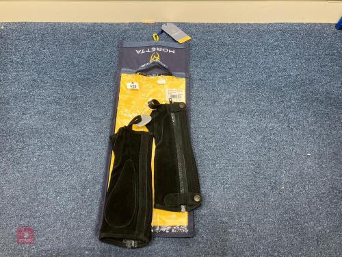 MORETTA CHILDS SUEDE HALF CHAPS