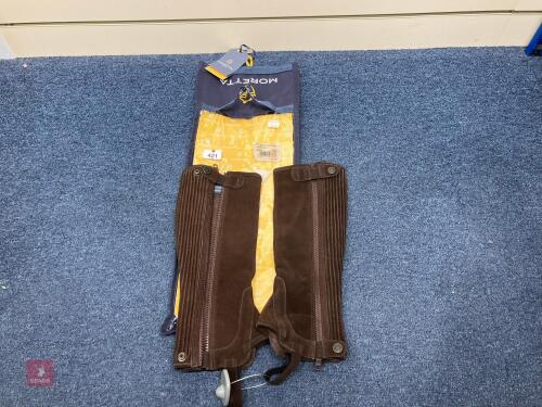 MORETTA ADULTS SUEDE HALF CHAPS