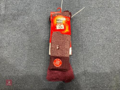 2 PAIRS OF UK 4-8 HEAT HOLDER SOCKS