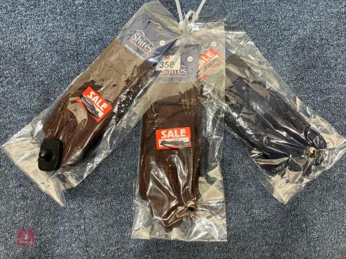 3 PAIRS OF SHIRES XS GLOVES
