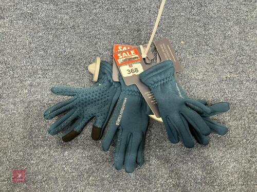 2 PAIRS OF JUNIOR MOUNTAIN HORSE GLOVES
