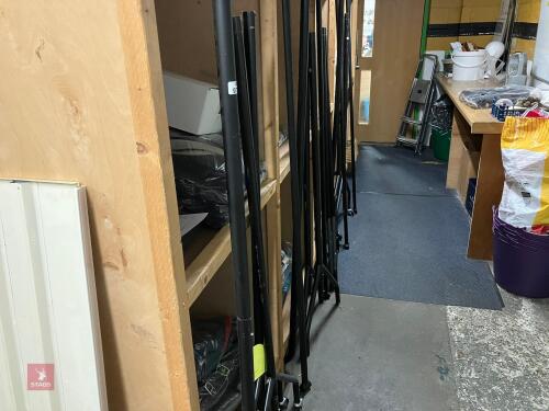 4 BLACK 6' CLOTHES RAILS