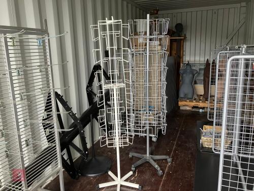 2 X ROTARY CARD RACKS