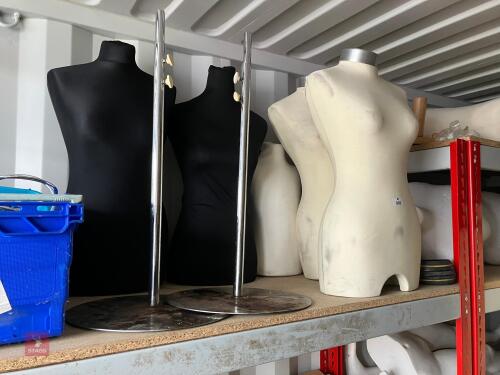5 TORSO MANNEQUINS