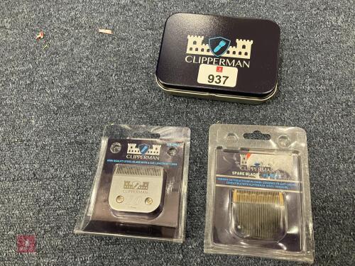3 CLIPPERMAN REPLACEMENT BLADES