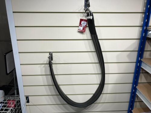 JEFFERIES 58'' BLACK LEATHER GIRTH