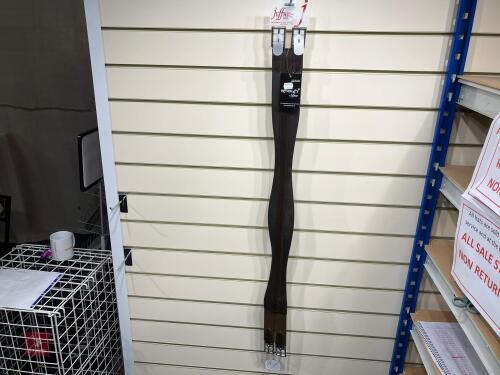 JEFFERIES 58'' BROWN LEATHER GIRTH