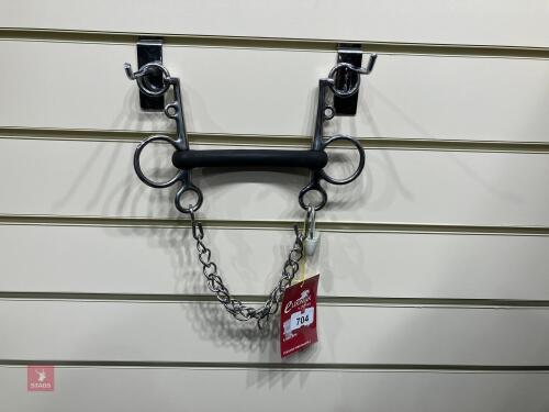 ELDONIAN RUBBER COVERED PELHAM BIT
