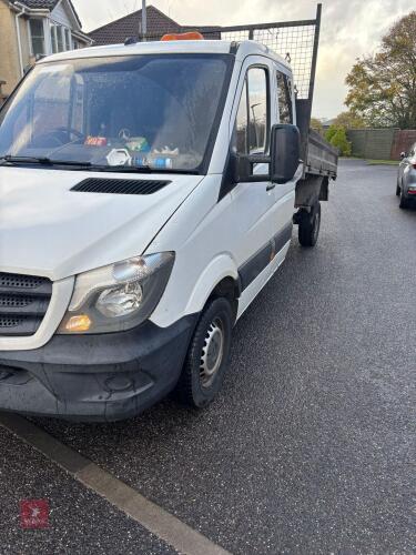 2015 MERCEDES SPRINTER CREW CAB TIPPER