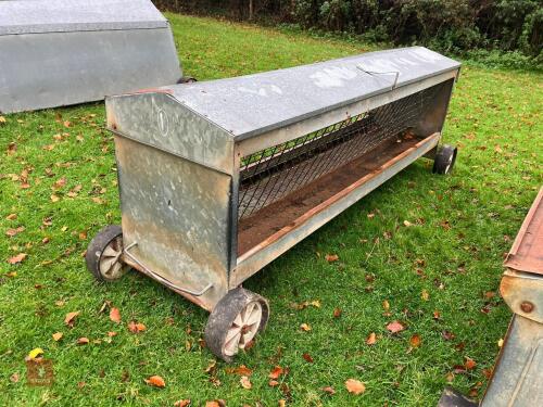 GALVANISED 8' MOBILE SHEEP HAY FEEDER