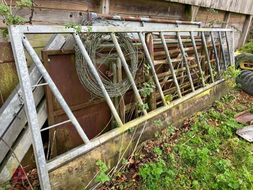 15' CATTLE DIAGONAL FEED BARRIER