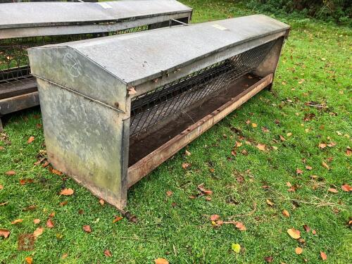 GALVANISED 8' MOBILE SHEEP HAY FEEDER
