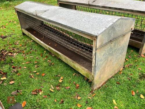 GALVANISED 8' MOBILE SHEEP HAY FEEDER