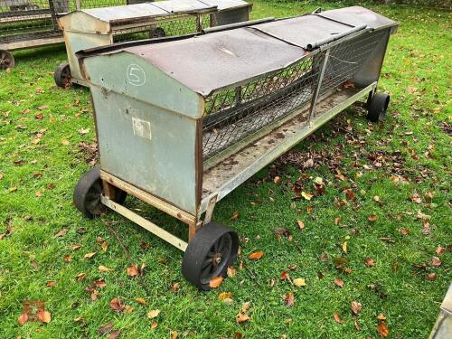 GALVANISED 8' MOBILE SHEEP HAY FEEDER