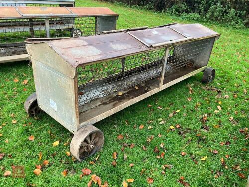 GALVANISED 8' MOBILE SHEEP HAY FEEDER