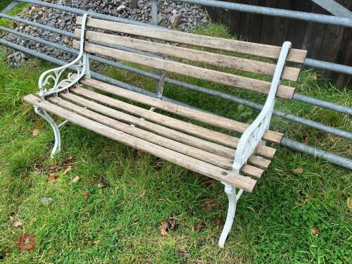 CHILDS ORNATE GARDEN BENCH