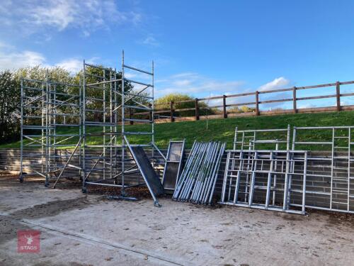 LARGE AMOUNT OF ALUMINIUM SCAFFOLDING