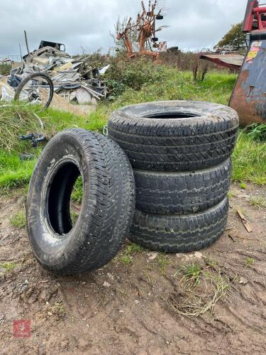 4 X 265 / 70 R15 TYRES