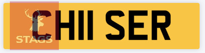 CH11 SER REGISTRATION PLATE
