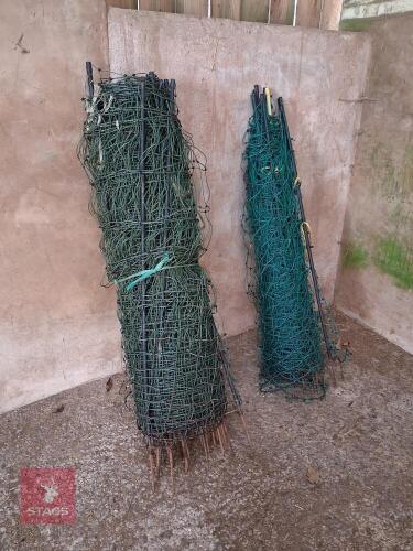 2 ROLLS OF ELECTRIFIABLE CHICKEN FENCING