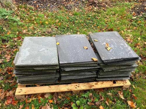 100 UNUSED SLATE ROOF TILES