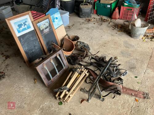 ASSORTMENT OF EQUINE TACK ETC