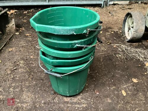 5 GREEN STADIUM 10 LITRE BUCKETS