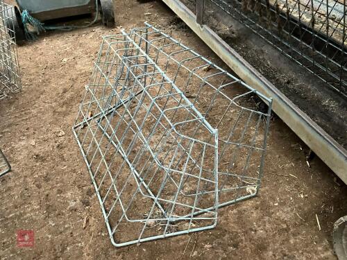 2 GALVANISED HAY RACKS