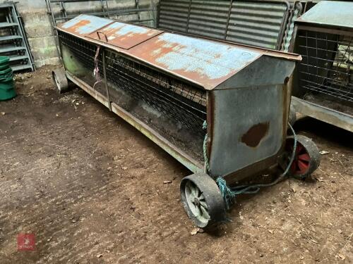MOBILE 8' SHEEP HAY FEEDER