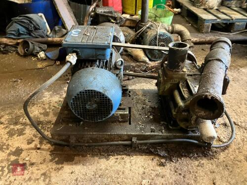 WESTFALIA VACUUM MILK PUMP AND MOTOR (3)