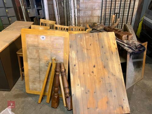 SELECTION OF WOODEN FURNITURE (129)