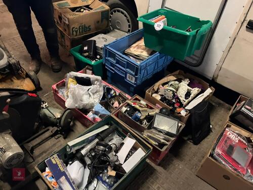 7 BOXES OF MISCELLANEOUS ITEMS (122)