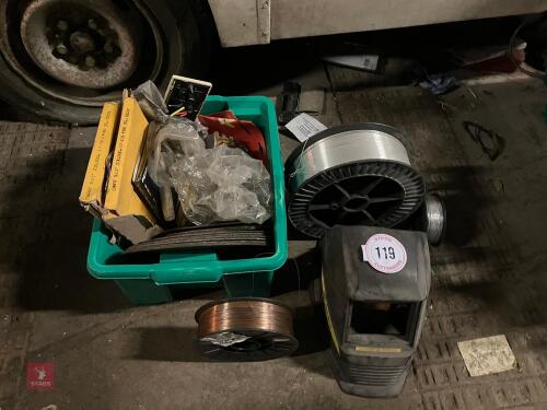 WELDING WIRE, MASK & CUTTING DISCS (119)