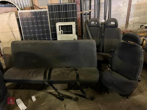 3 ASSORTED VAN SEATS (112)