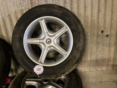 7 X BINNO ALLOY WHEELS (102)