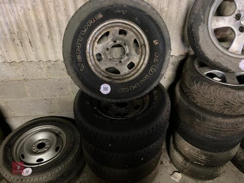 5 X 235/75 R15 WHEELS (100)