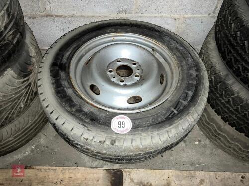 2 X 195/55 R16 WHEELS AND TYRES (99)