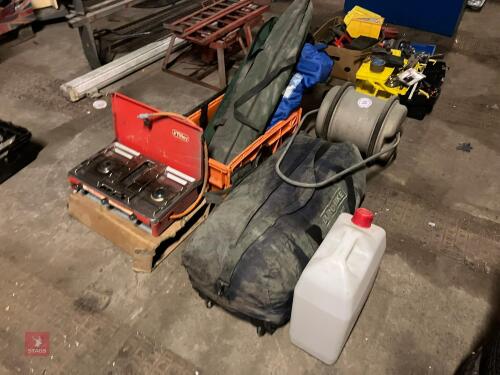 TENT, CAMPING CHAIRS AND STOVE ETC (94)