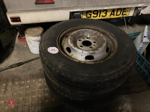2 X 195/75 R16 WHEELS AND TYRES (92)