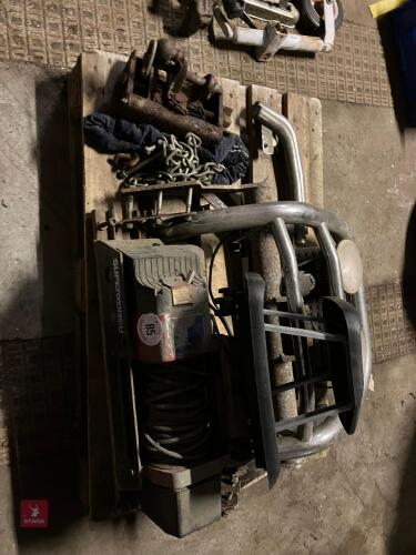 SUPER WINCH, BUMPERS, HITCH ETC (85)