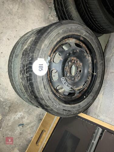 2 X 195/50/R15 WHEELS (105)