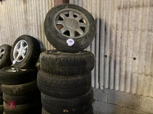 9 X AUDI ALLOYS (R15) (104)