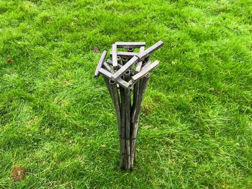 14 GALVANISED SHEEP HURDLE PINS