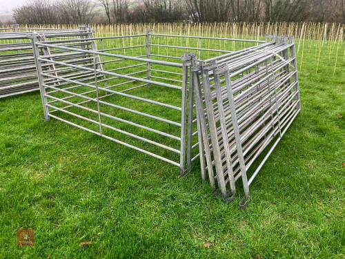 10 X 6' GALVANISED SHEEP HURDLES