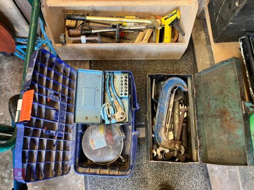 3 X TOOL BOXES OF VARIOUS TOOLS