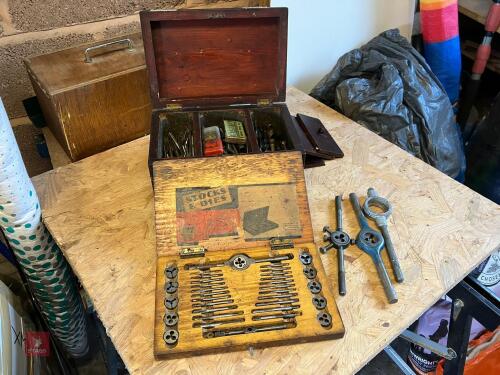 VARIOUS ASSORTMENT OF TAPS AND DIES