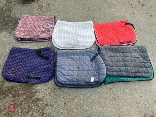 6 SADDLE CLOTHS